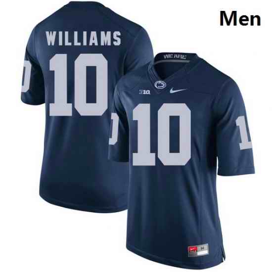 Men Penn State Nittany Lions 10 Trevor Williams Navy College Football Jersey